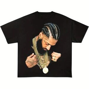 Black Nipsey Hussle Graphic Men's T-Shirt
